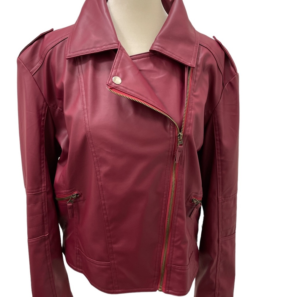 Women PU Letters Print Jacket Southside Riverdale Serpents Size L